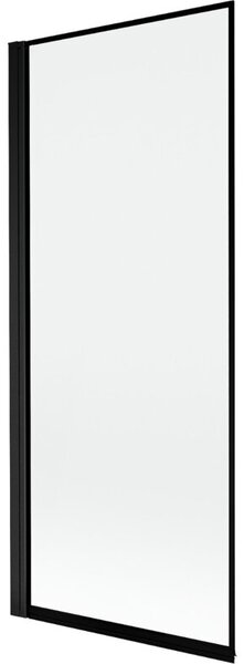 Mexen Mist parawan nawannowy 1-skrzydłowy lewy 80 x 150 cm, czarna ramka, czarny - 8A9-080-001-70-70-L