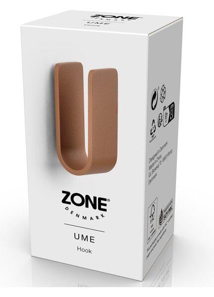 Metalowy haczyk ścienny w kolorze terakoty Ume – Zone