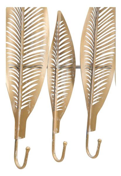 Metalowy wieszak ścienny w kolorze złota Long Leaf – Mauro Ferretti