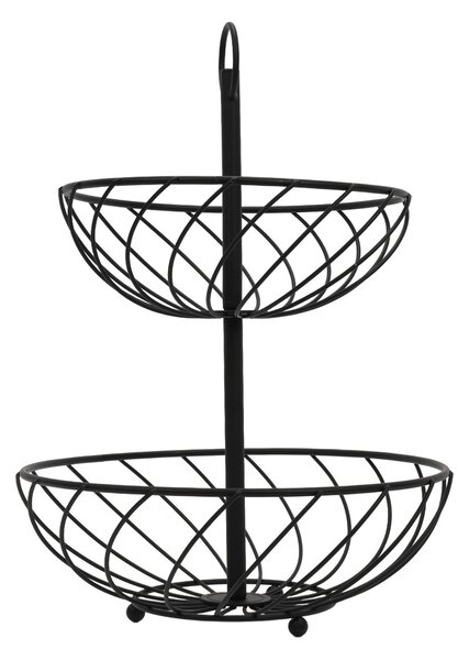 Etażerka metalowa, 2 poziomy, wys. 38 cm