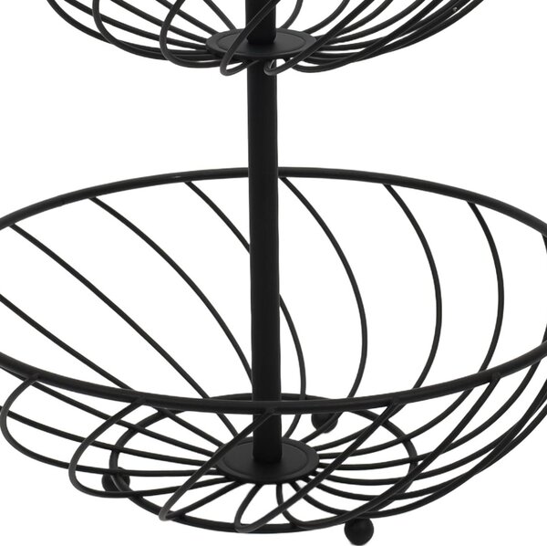 Etażerka metalowa, 2 poziomy, wys. 38 cm