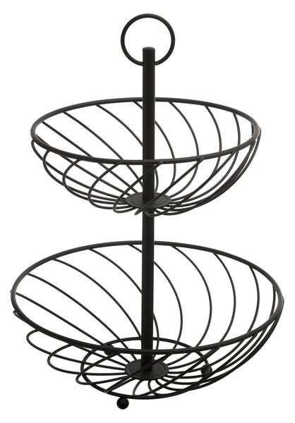 Etażerka metalowa, 2 poziomy, wys. 38 cm