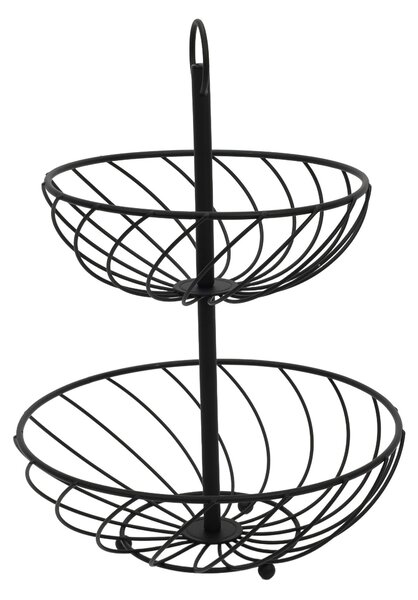 Etażerka metalowa, 2 poziomy, wys. 38 cm