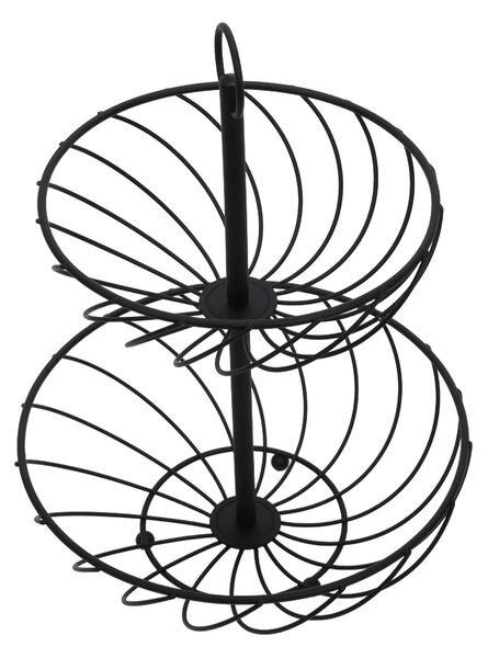 Etażerka metalowa, 2 poziomy, wys. 38 cm