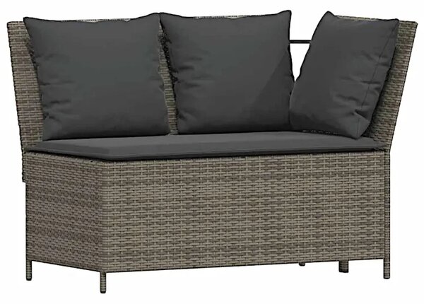 Zestaw mebli tarasowych z technorattanu szary Z4-F52
