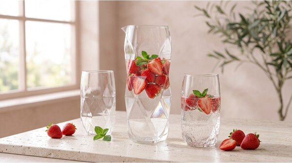 Szklana karafka 1 l Geo – Vialli Design
