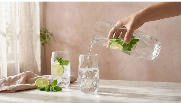 Szklanki zestaw ze szkła borokrzemowego 6 szt. 400 ml Geo – Vialli Design