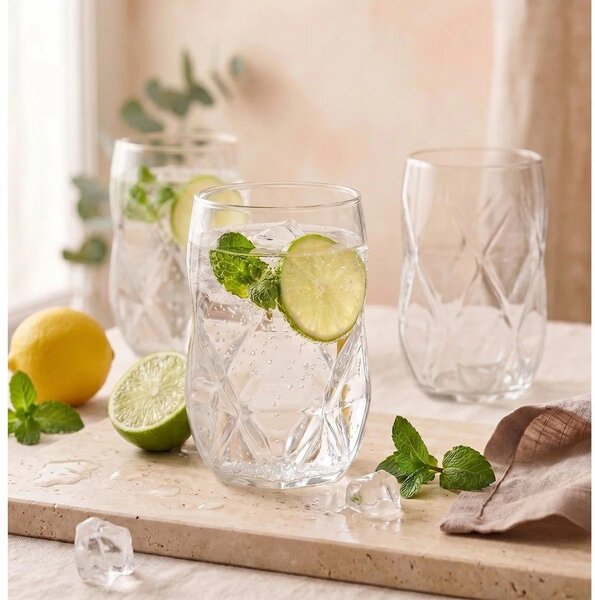 Szklanki zestaw ze szkła borokrzemowego 6 szt. 400 ml Geo – Vialli Design