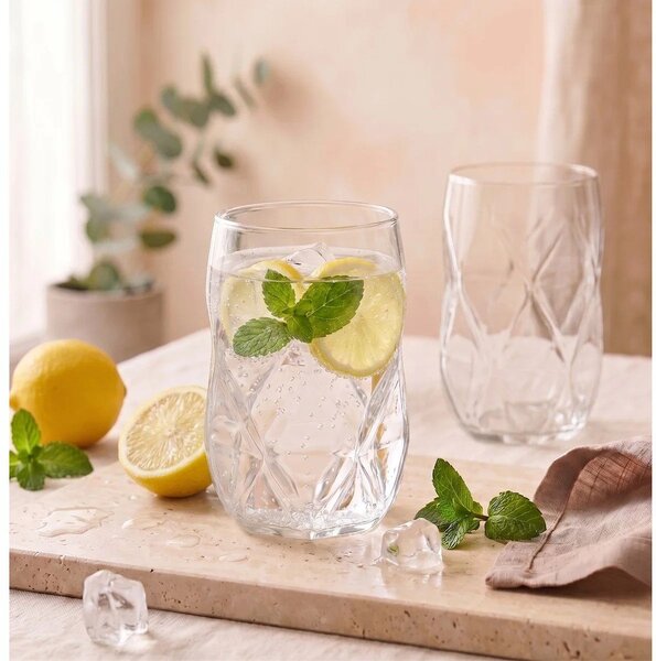 Szklanki zestaw ze szkła borokrzemowego 6 szt. 400 ml Geo – Vialli Design