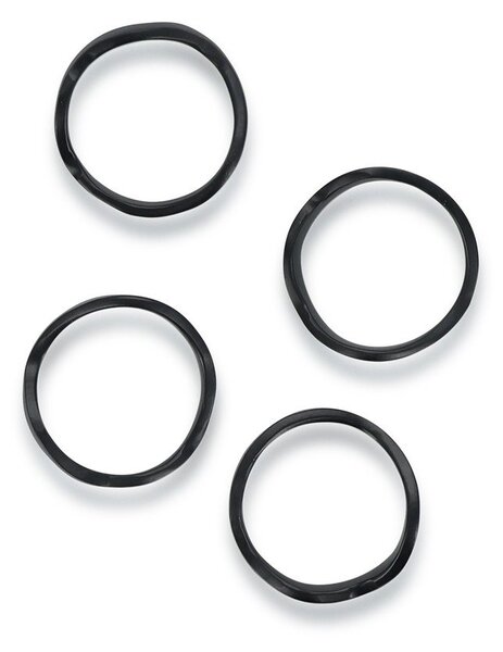 Metalowy zestaw pierścieni na serwetki 4 szt. Charm – S|P Collection