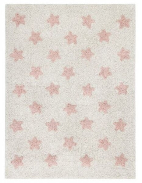 Dywan w różowe gwiazdki STARS Natural-Vintage Nude 120x160
