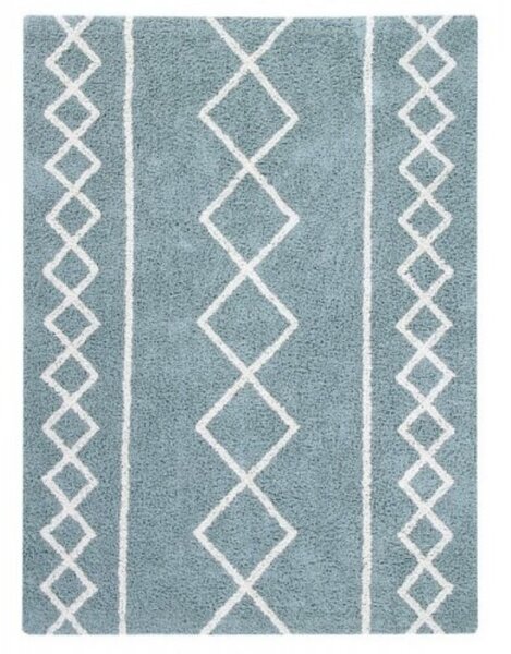 Niebieski dywan w etniczne wzory OASIS Vintage Blue Natural