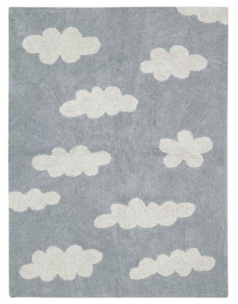 Ręcznie tkany dywan dziecięcy w chmurki CLOUDS Gris 120x160