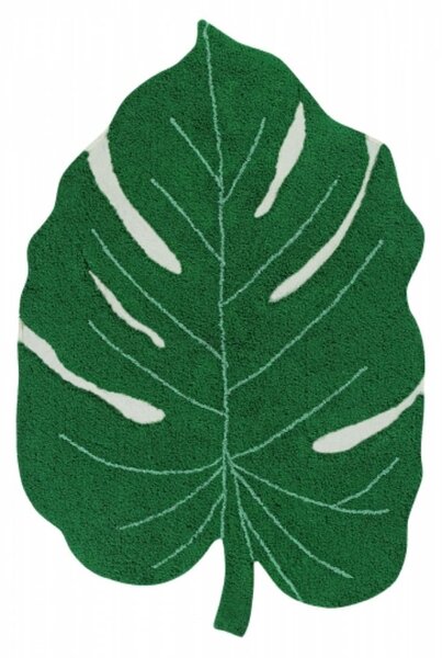 Bawełniany dywan z motywem tropików MONSTERA LEAF