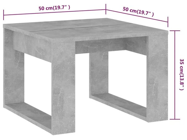 Klasyczny stolik kawowy beton D6-K70