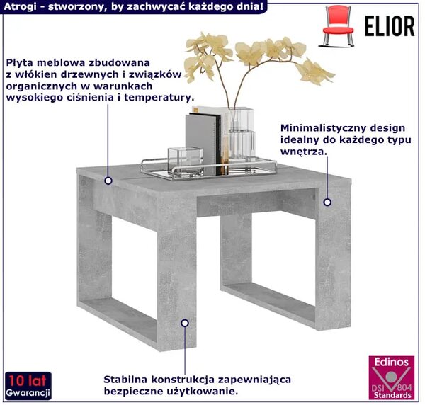 Klasyczny stolik kawowy beton D6-K70