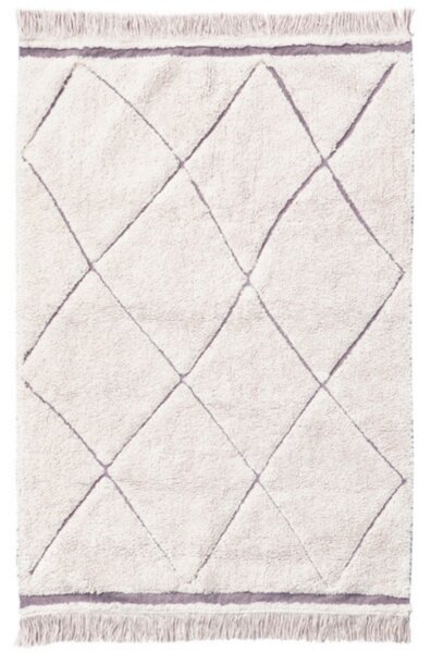 Bawełniany dywan z frędzlami RUGCYCLED Bereber 140x200