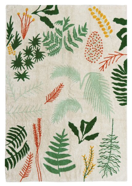 Ręcznie tkany dywan w roślinne wzory BOTANIC L
