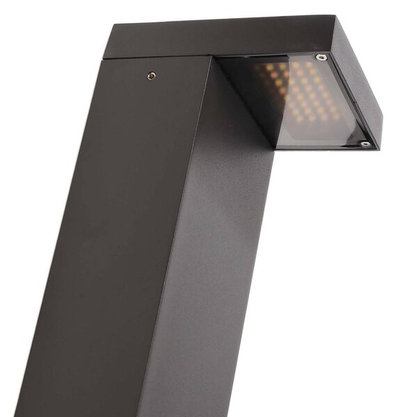 Deko-Light Słupek oświetleniowy LED Lerna, aluminiowy / szary / cynkowy, aluminium, nowoczesny