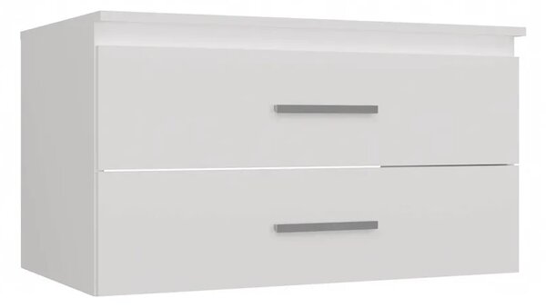 Biała szafka łazienkowa pod umywalkę 80 cm C9-K44
