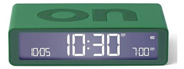 Budzik LEXON Flip Classic Zielony