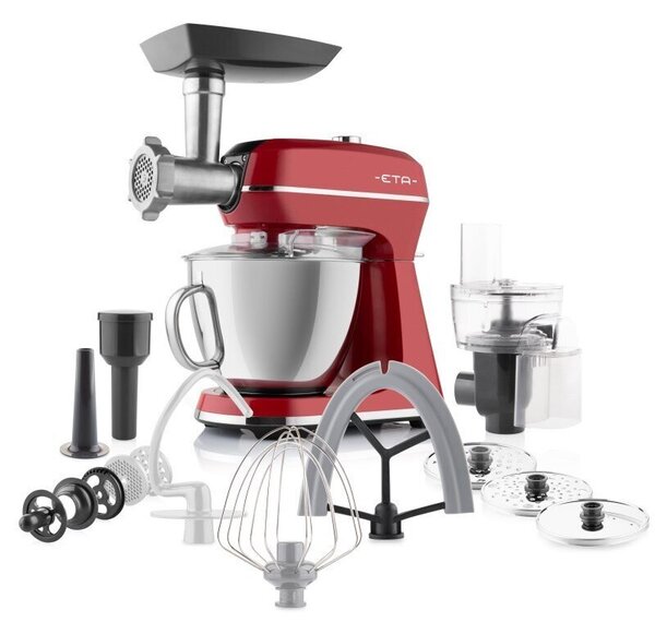 Robot kuchenny planetarny ETA Gratus Storio II 204390020 1200W z maszynką do mięsa Czerwony