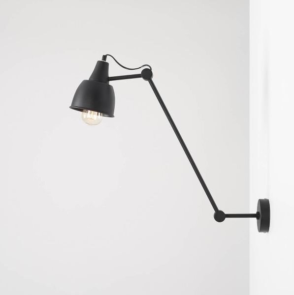 Czarny kinkiet loft / Lampa sufitowa Aida Simply - regulowany klosz