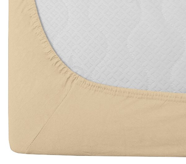 Prześcieradło Jersey BASIC kremowe 90 x 200 cm