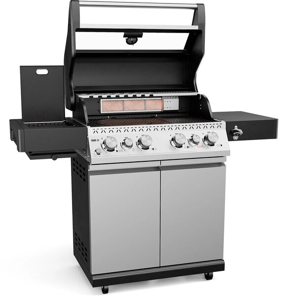 Grill ogrodowy gazowy KOLER Krone S1 Silver 21.6 kW 73 x 46 cm