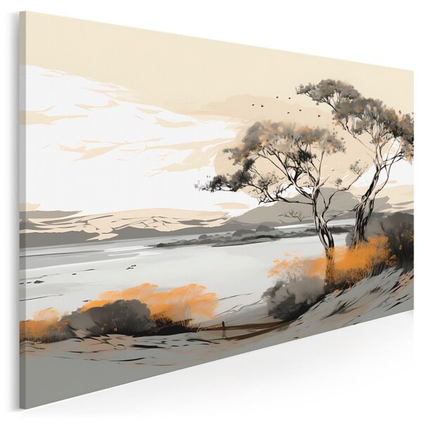Szumy łąk - nowoczesny obraz na płótnie - 120x80 cm