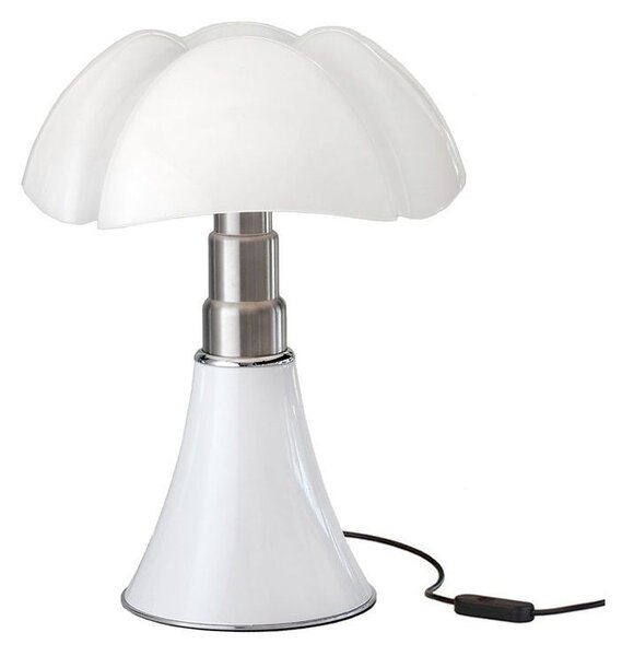 Biała lampa stołowa Minipipistrello - LED, ściemniacz