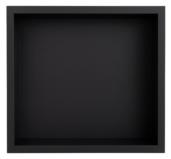 Półka łazienkowa wnękowa HYDROSAN IGA-BL-30X30X7 Czarny mat 30x30x7 cm