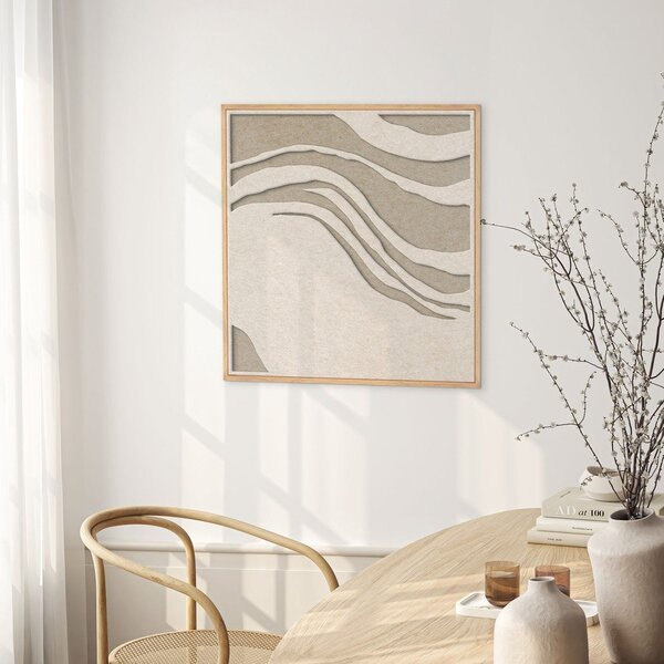 Obraz akustyczny 3D z ramą w zestawie 62x62 cm Sacred Silence 2 – Malerifabrikken