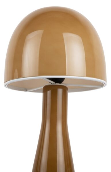Lampa stołowa w kolorze ochry ze szklanym kloszem (wysokość 45 cm) Bombin – Leitmotiv