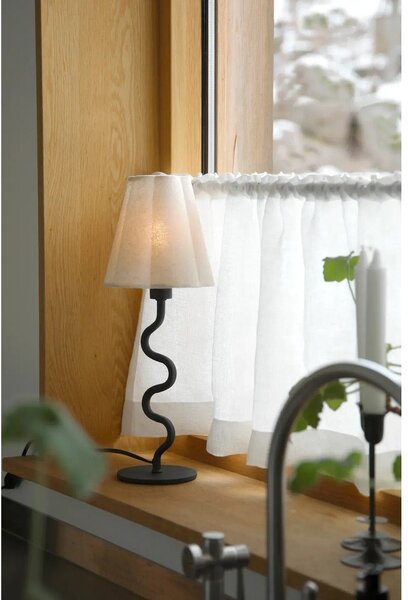 Beżowa metalowa lampa stołowa z tekstylnym kloszem (wysokość 41 cm) Veya – Markslöjd
