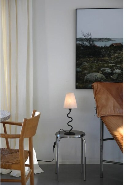 Beżowa metalowa lampa stołowa z tekstylnym kloszem (wysokość 41 cm) Veya – Markslöjd