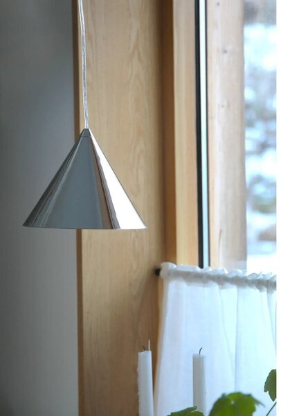 Metalowa lampa wisząca w kolorze srebra z metalowym kloszem ø 19 cm Tip – Markslöjd