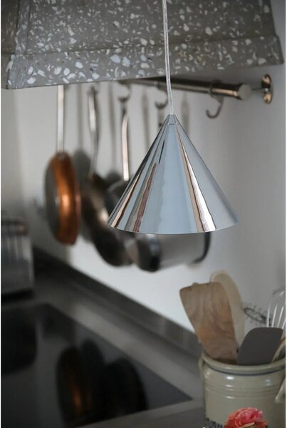 Metalowa lampa wisząca w kolorze srebra z metalowym kloszem ø 19 cm Tip – Markslöjd