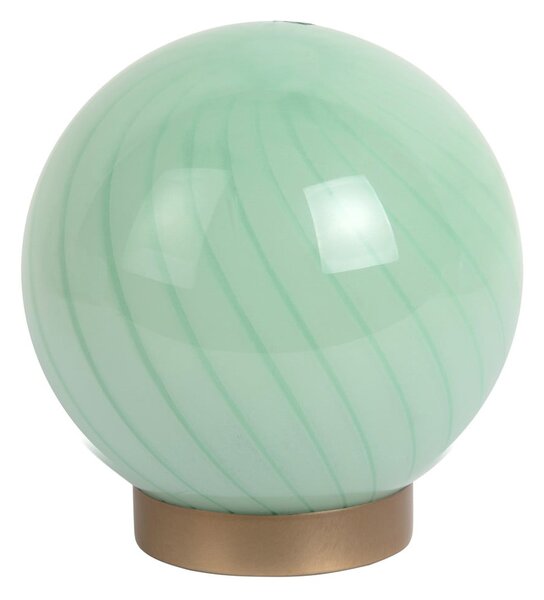Jasnozielona lampa stołowa ze szklanym kloszem (wysokość 17 cm) Summer Globe – Leitmotiv