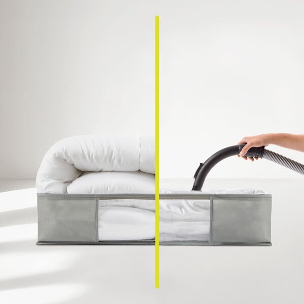 Plastikowy próżniowy pojemnik pod łóżko 60x45x15 cm – Homéa