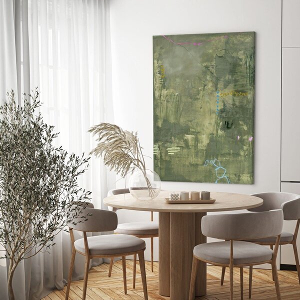 Ręcznie malowany obraz na płótnie 88x118 cm Green Petite – Malerifabrikken