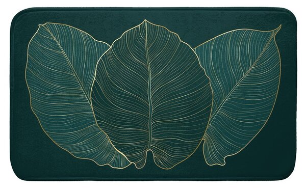 Ciemnozielony dywanik łazienkowy 45x75 cm Jade – douceur d'intérieur