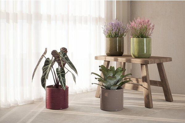 Ceramiczna ręcznie wykonana osłonka na doniczkę ø 18 cm Fortuna – Artevasi
