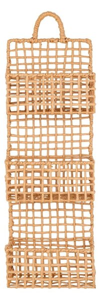 Wielopoziomowa metalowa półka w naturalnym kolorze 25 cm Sines – House Nordic