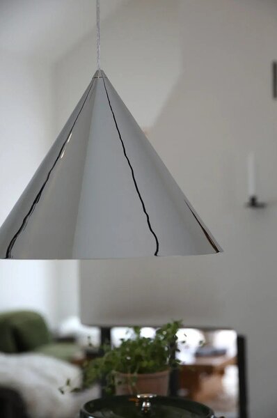 Metalowa lampa wisząca w kolorze srebra z metalowym kloszem ø 37,5 cm Tip – Markslöjd