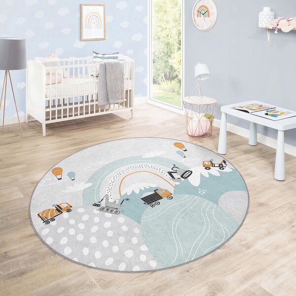 Dywan dziecięcy odpowiedni do prania ø120 cm Snowy Hills – Mila Home