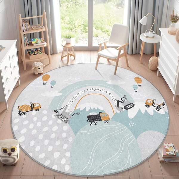Dywan dziecięcy odpowiedni do prania ø120 cm Snowy Hills – Mila Home