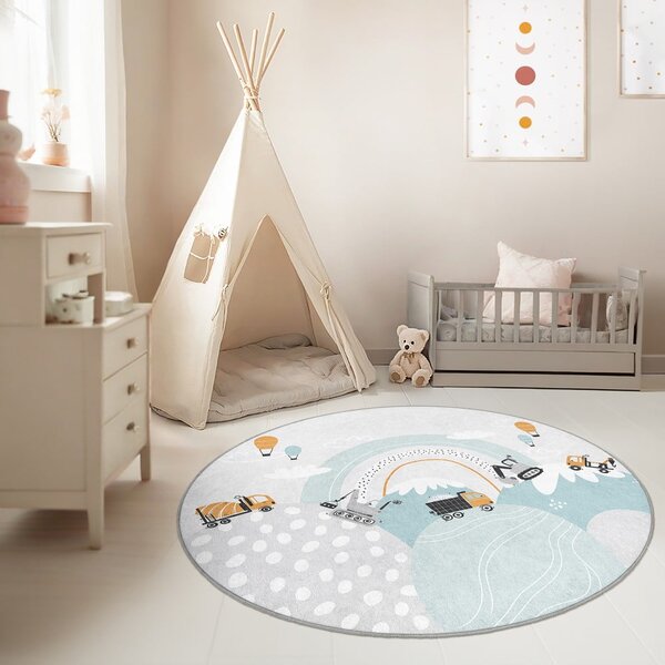 Dywan dziecięcy odpowiedni do prania ø120 cm Snowy Hills – Mila Home