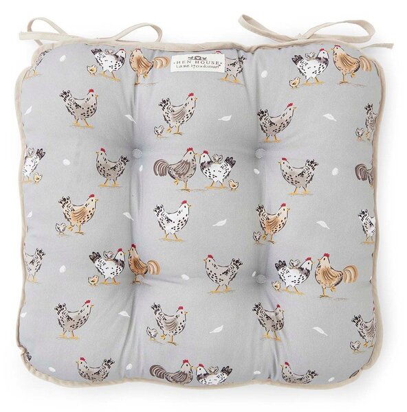 Bawełniana poduszka na krzesło 36x34 cm Hen House – Cooksmart ®