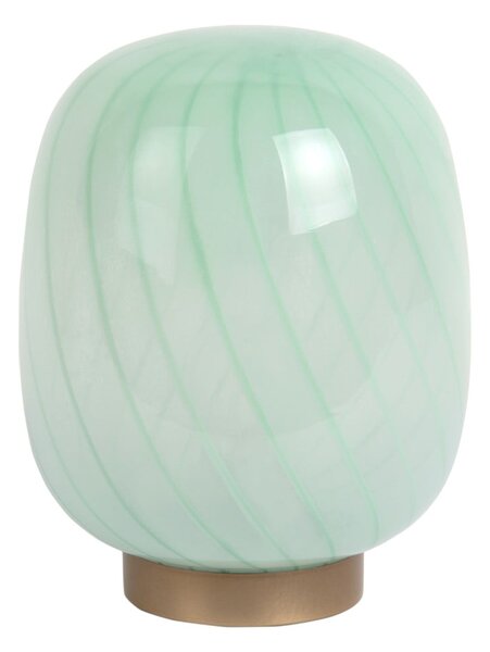 Jasnozielona lampa stołowa ze szklanym kloszem (wysokość 20 cm) Summer Globe – Leitmotiv